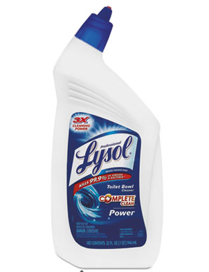 Bowl Cleaner, 32OZ, Toilet
Bowl
Lysol Disinfectant, 12-32OZ/Cs