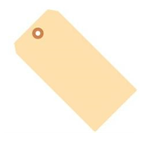 #1 2 3/4&quot; x 1 3/8&quot; 10 Pt. Manila Shipping Tags -