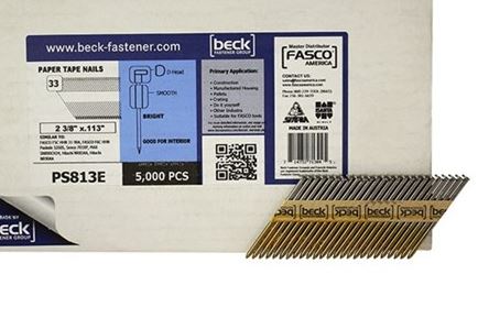 PS813RE-6, 2-3/8x.131, Stick
Nail, 5000/cs