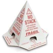 Pallet Cones,Do Not Stack,
white 8x8x10, 50/bndl