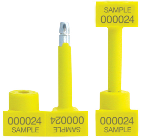 Seals, SnapTracker, 3/4&quot; x 3
1/4&quot;, 1 1/4&quot; Operational
Length, Yellow, 50/cs