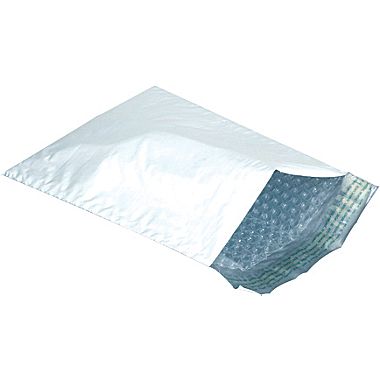 Mailer, 8-1/2x12, Poly Bubble #2 Self Seal, White, 100/cs