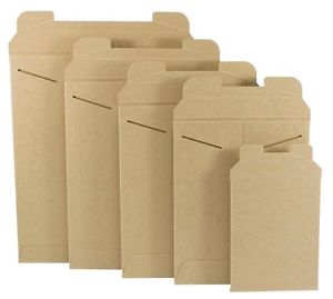 Mailer, 17x21, Stay Flat, Kraft, tab lock