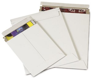 Mailer, 9x11.5,  Stayflat, White, Self Seal,