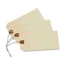 Tag, 5 3/4&quot; x 2 7/8&quot; 10 Pt.
#7 Manila Shipping Tags -
Pre-Wired (1000/case)