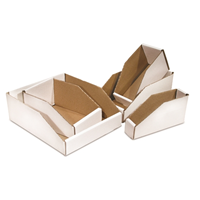 Open top Bin,8x12x4.5 Corrugated, 50/bndl