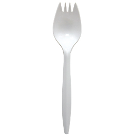 Spork, Medium Weight, Unwrapped Bulk, 1000/Cs.