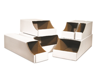 4 x 12 x 4 1/2&quot; Stackable Bin Box, 200#/32 ECT, 50/Bndl