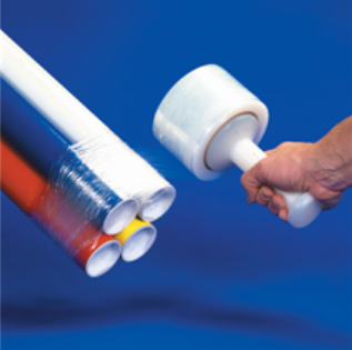 Stretch Film, Hand Grade, 3&quot;
x 700&#39;, 120 Gauge, Reusable
Handle, 18 rls/cs, 50 cs/skd