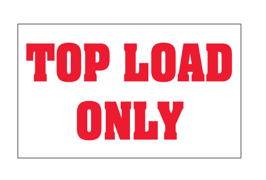 3&quot; x 5&quot; - &quot;Top Load Only&quot; Labels 500/roll
