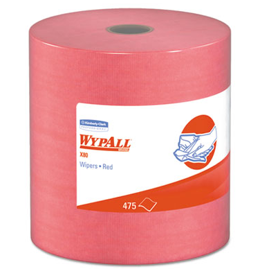 Wypall,L80,Quarter,Wipers,Red
475 Sheets/Roll